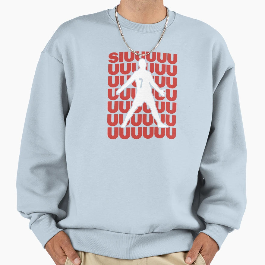 Siuuuuuu Ronaldo Sweatshirt - Casual Everyday Wear for Adults - T-Shirt, Sweatshirt, Hoodie