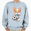 Animal Soccer Players Fox Sweatshirt - Unique Graphic Men Women - T-Shirt, Sweatshirt, Hoodie