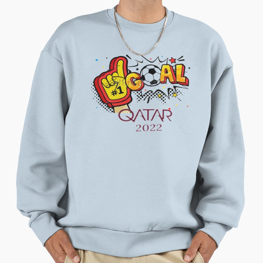 Goal Qatar 2022 Sweatshirt - Trendy Graphic Unisex - T-Shirt, Sweatshirt, Hoodie