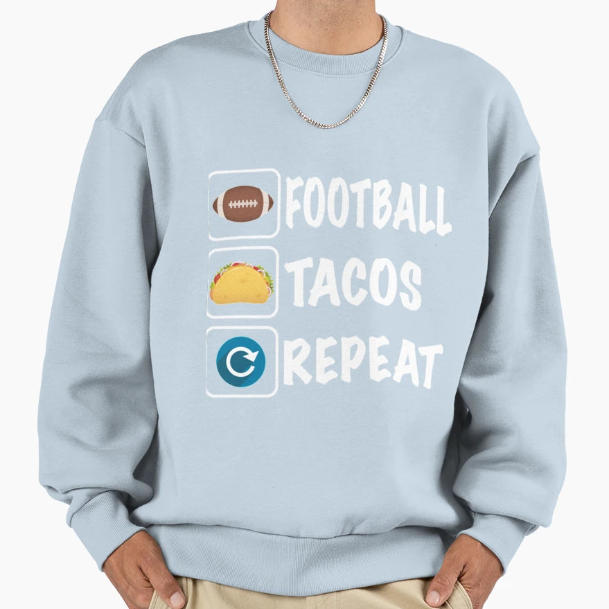 Football And Tacosss T-Shirt - Streetwear Style Men Women - T-Shirt, Sweatshirt, Hoodie
