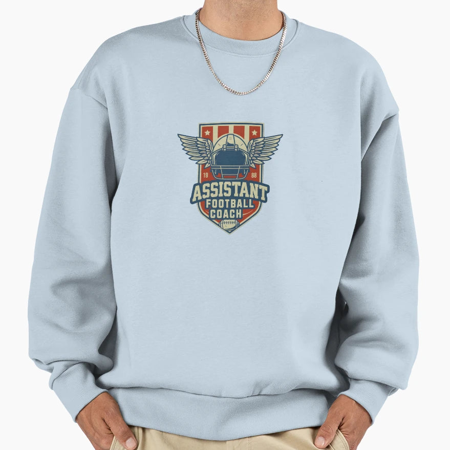 Assistant Football Coach Sweatshirt - Minimalist Print Unisex - T-Shirt, Sweatshirt, Hoodie