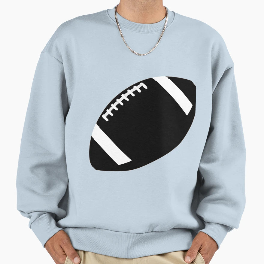 American Football Ball Sweatshirt - Aesthetic Graphic Men Women - T-Shirt, Sweatshirt, Hoodie