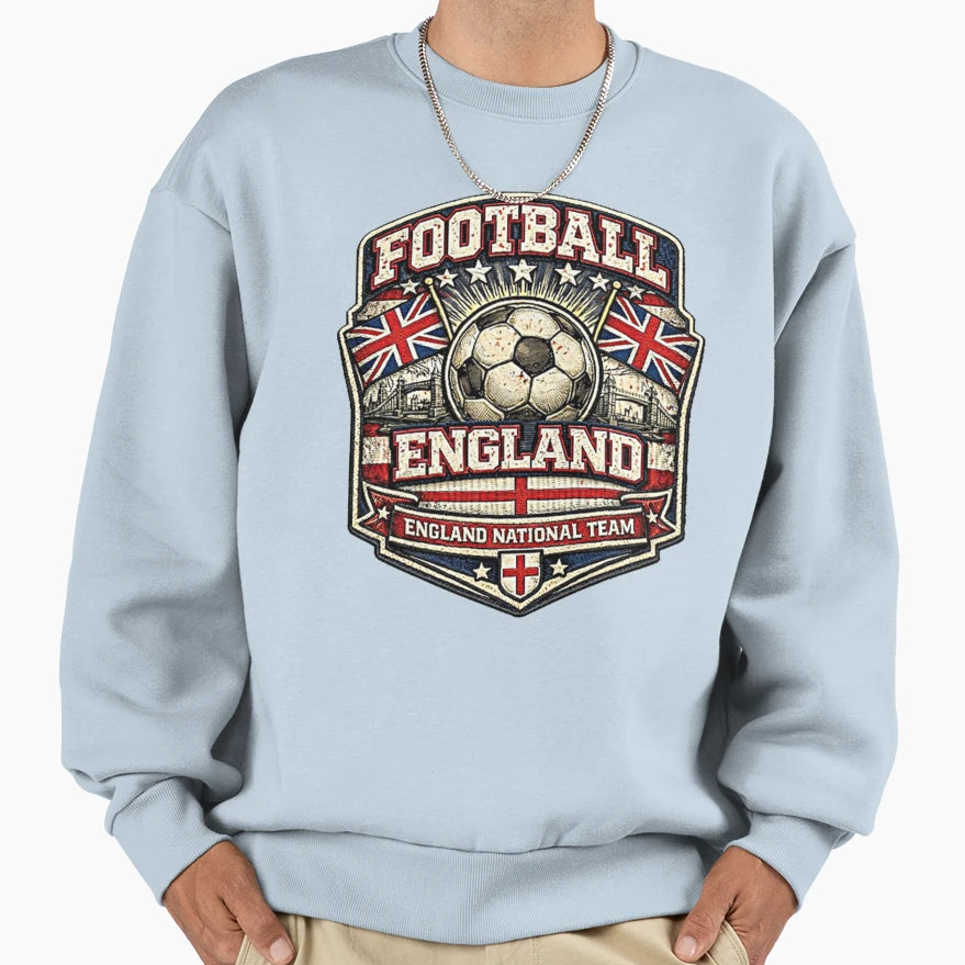 Soccer Football England Sweatshirt - Custom Art Print for Adults - T-Shirt, Sweatshirt, Hoodie
