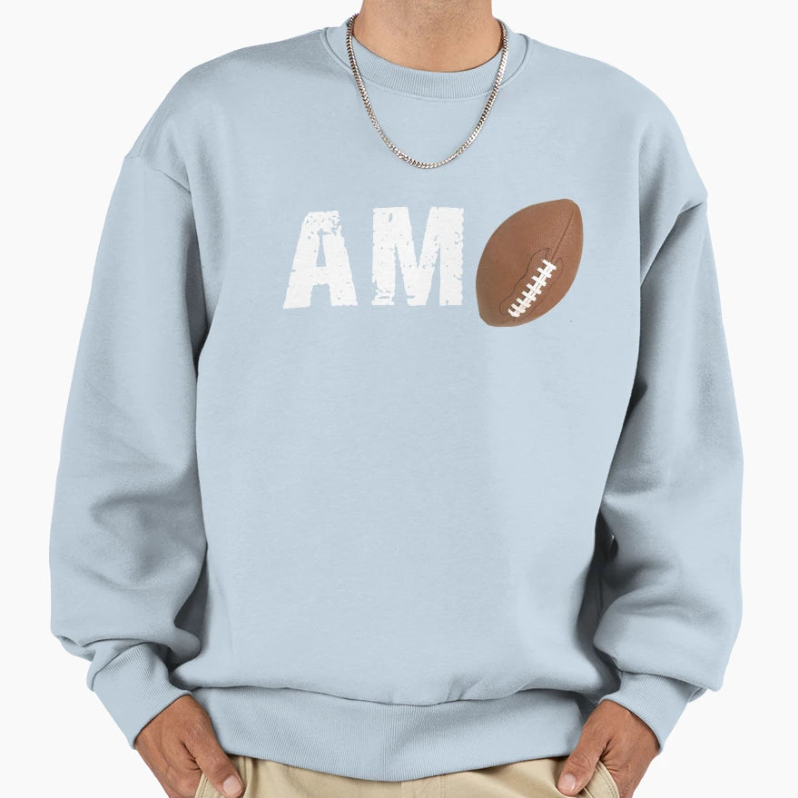 Rugby Amo Love Rugby Sweatshirt - Fun Novelty Design for Adults - T-Shirt, Sweatshirt, Hoodie