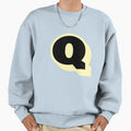 Letter Q Street Art Typography Sweatshirt - Aesthetic Graphic for Adults - T-Shirt, Sweatshirt, Hoodie