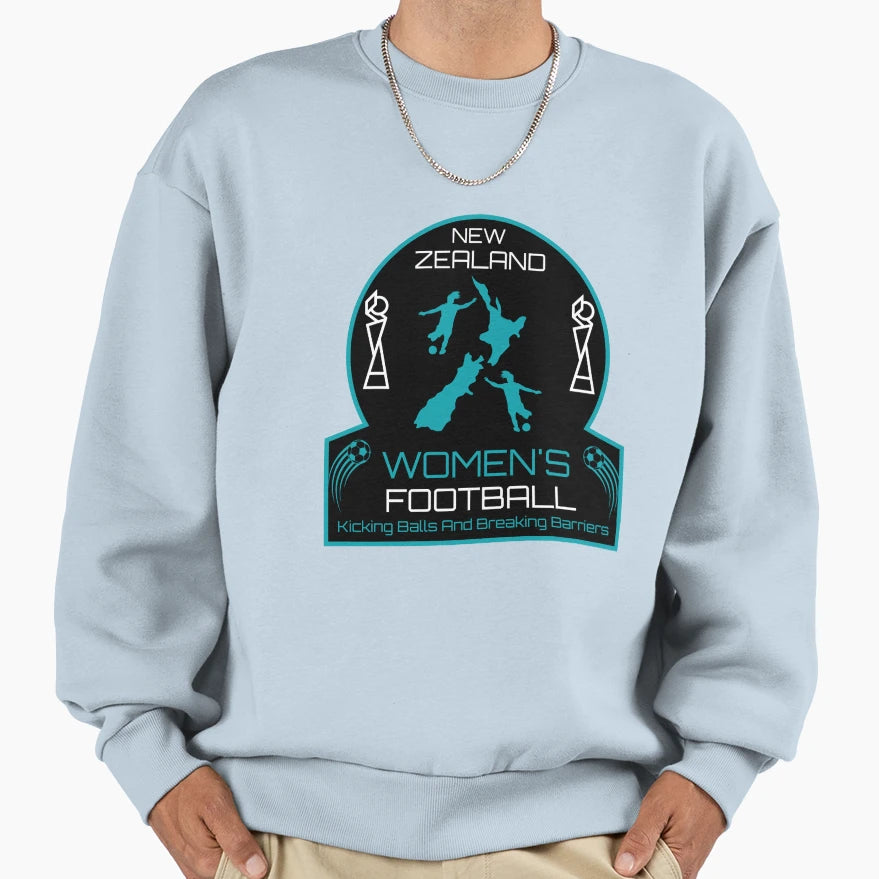 New Zealand Womens Football Soccer Sweatshirt - Novelty Apparel Men Women - T-Shirt, Sweatshirt, Hoodie
