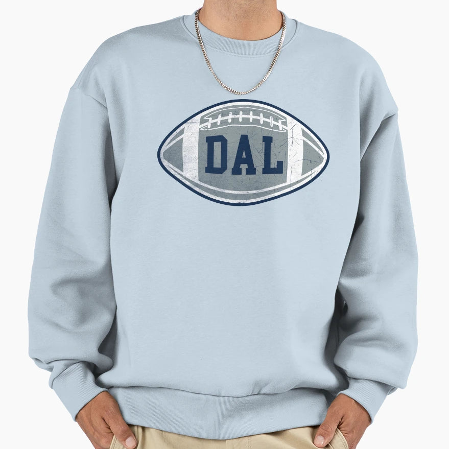 Dallas Throwback Football Sweatshirt - Streetwear Style Unisex - T-Shirt, Sweatshirt, Hoodie