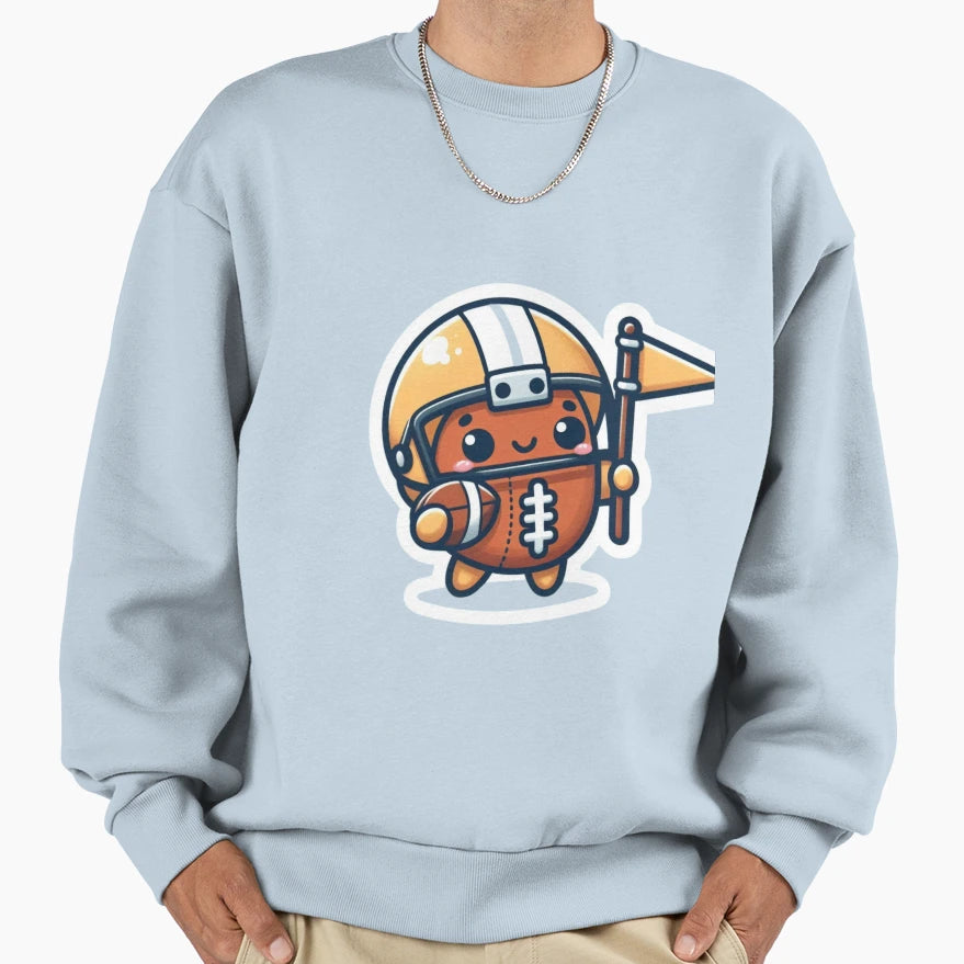 American Football Mascot 2 Sweatshirt - Unique Graphic for Adults - T-Shirt, Sweatshirt, Hoodie