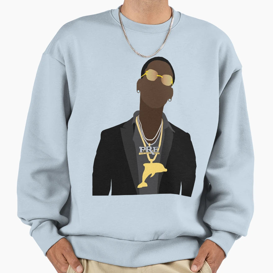 Minimal Young Dolph Sweatshirt - Casual Everyday Wear Men Women - T-Shirt, Sweatshirt, Hoodie