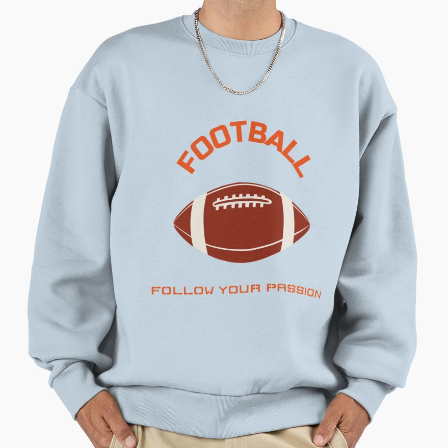 Football Passion T-Shirt - Trendy Graphic Men Women - T-Shirt, Sweatshirt, Hoodie