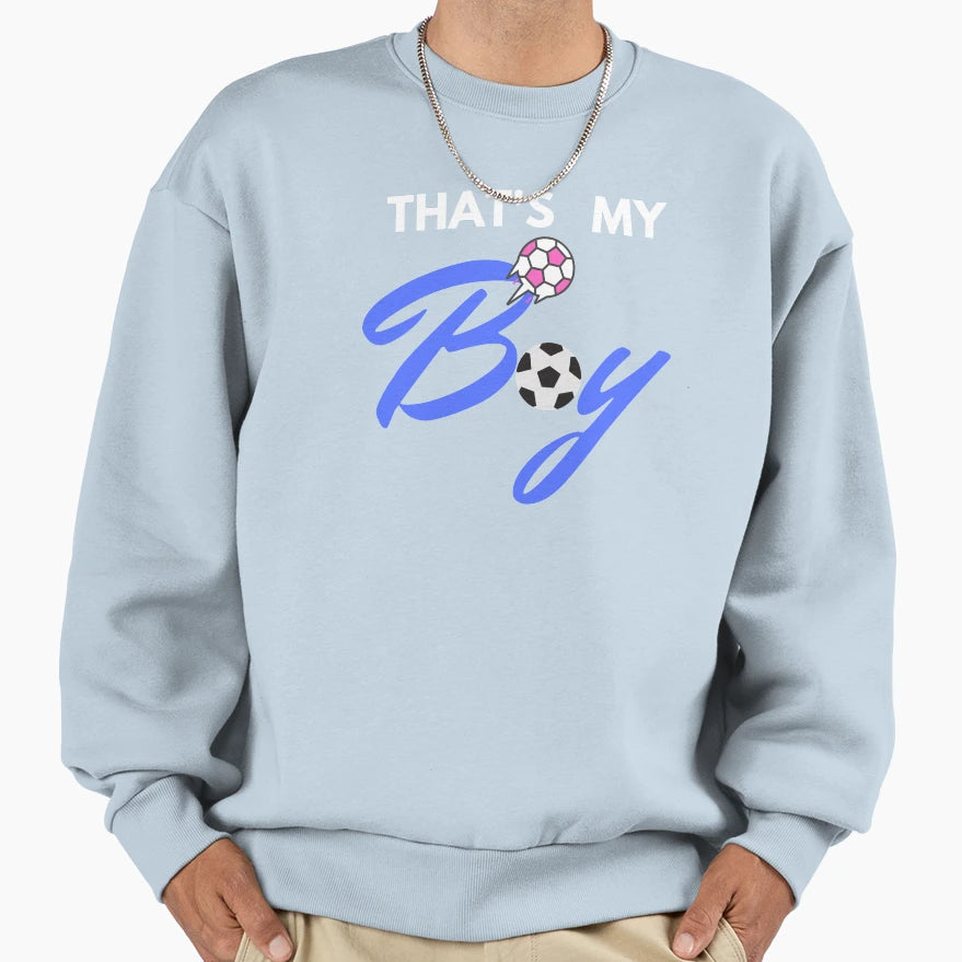 Dad Support Football Son Sweatshirt - Unique Graphic Unisex - T-Shirt, Sweatshirt, Hoodie