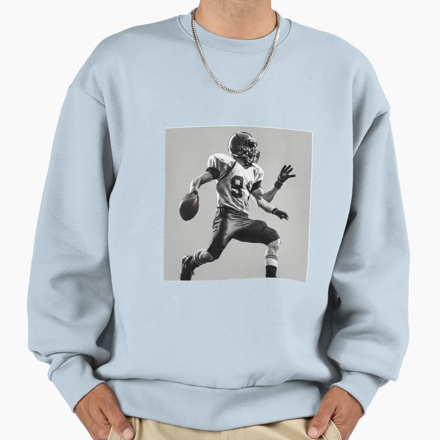 Football American Football Exercise Sweatshirt - Unique Graphic Unisex - T-Shirt, Sweatshirt, Hoodie