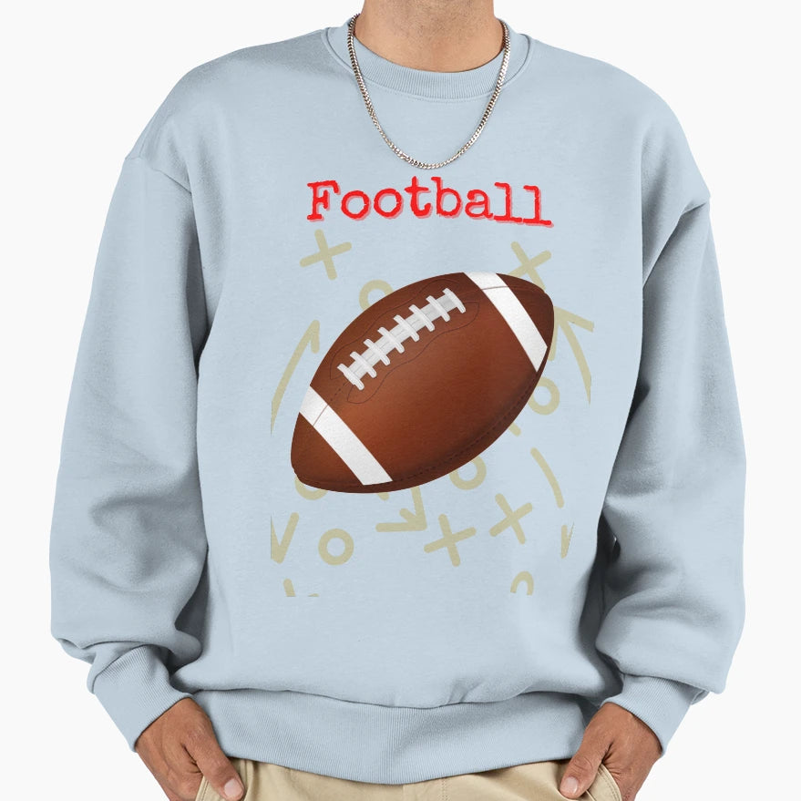 Football Sweatshirt - Graphic Print Unisex - T-Shirt, Sweatshirt, Hoodie