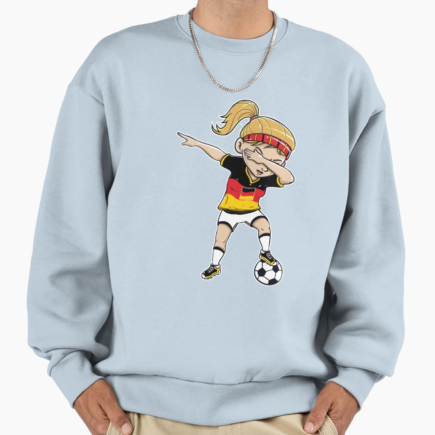 Dabbing Soccer Player Funny Germany T-Shirt - Novelty Apparel for Adults - T-Shirt, Sweatshirt, Hoodie