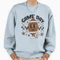 Game Day Football Mascot Cartoon Sweatshirt - Graphic Print for Adults - T-Shirt, Sweatshirt, Hoodie