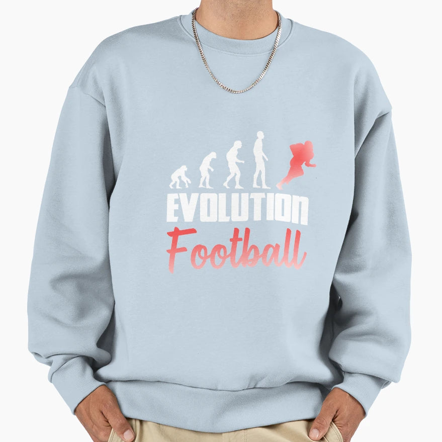 Evolution Football Gift Sweatshirt - Trendy Graphic Unisex - T-Shirt, Sweatshirt, Hoodie