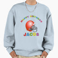 Birthday American Football Helmet T-Shirt - Minimalist Print Men Women - T-Shirt, Sweatshirt, Hoodie