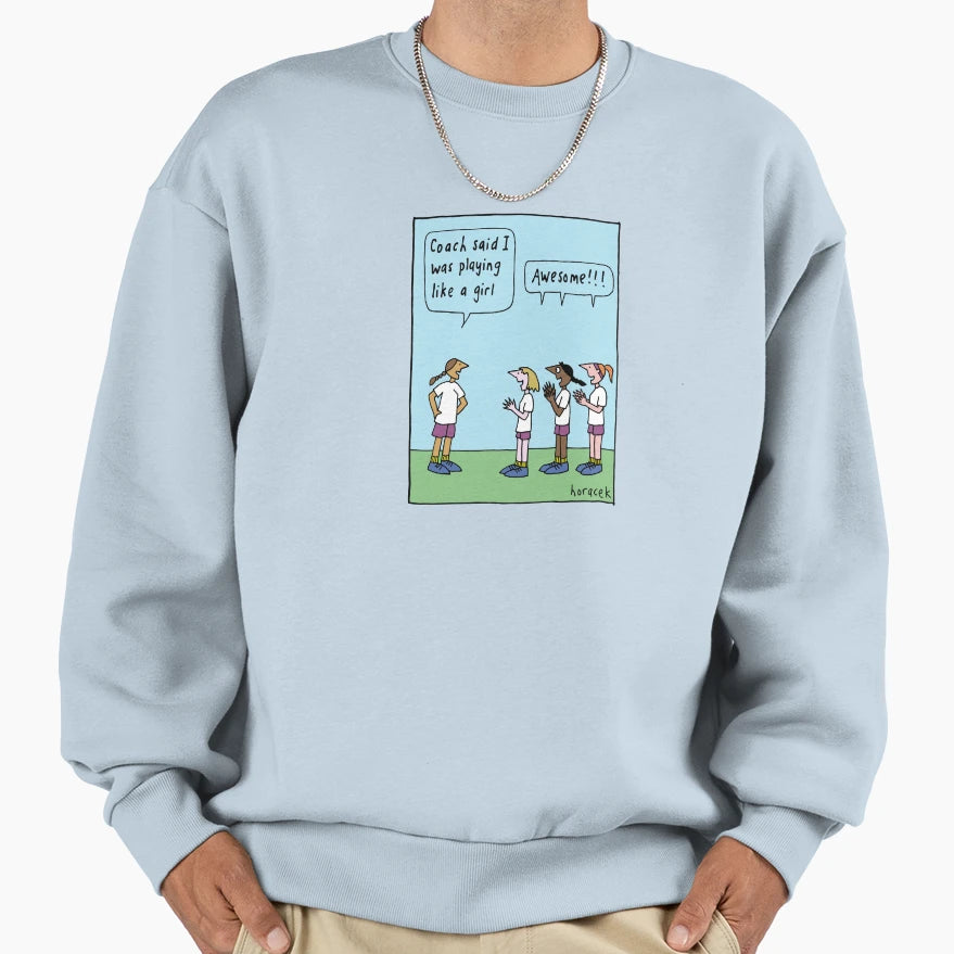 Playing Like Sweatshirt - Aesthetic Graphic Unisex - T-Shirt, Sweatshirt, Hoodie