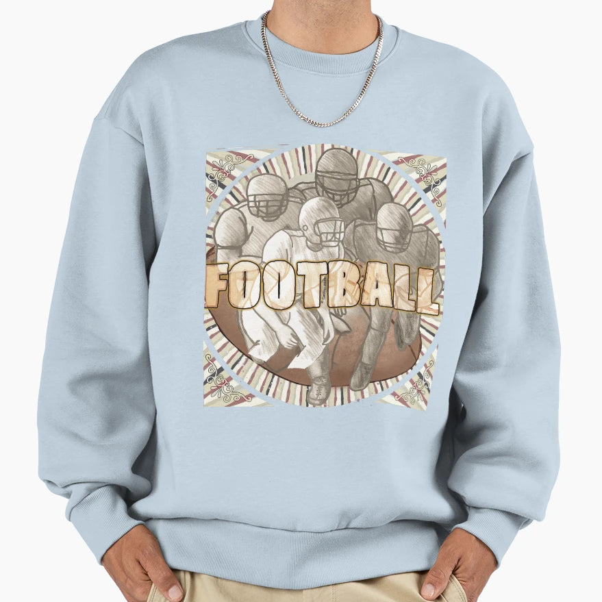 Football Team Sweatshirt - Aesthetic Graphic Men Women - T-Shirt, Sweatshirt, Hoodie