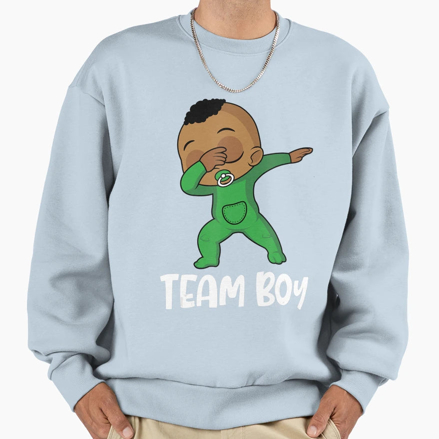 Team Funny Gender Reveal Blue Sweatshirt - Aesthetic Graphic Men Women - T-Shirt, Sweatshirt, Hoodie