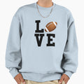 I Love Football Text Sweatshirt - Unique Graphic for Adults - T-Shirt, Sweatshirt, Hoodie