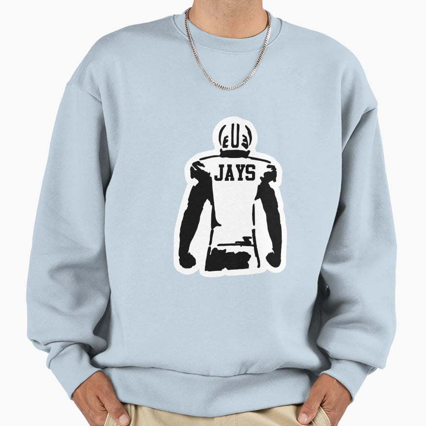 Jc Jays Football Player Sweatshirt - Fun Novelty Design for Adults - T-Shirt, Sweatshirt, Hoodie