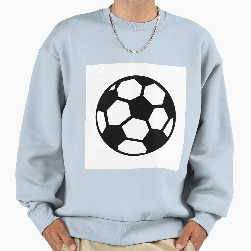Football Sweatshirt - Minimalist Print for Adults - T-Shirt, Sweatshirt, Hoodie