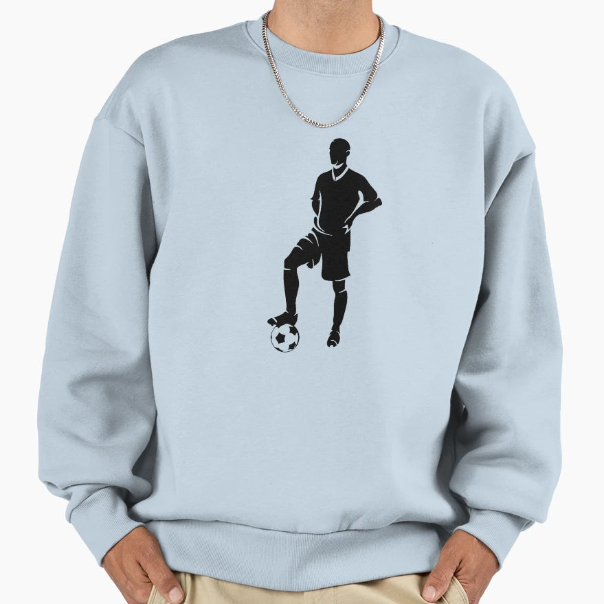 Soccer Player Sweatshirt - Graphic Print for Adults - T-Shirt, Sweatshirt, Hoodie