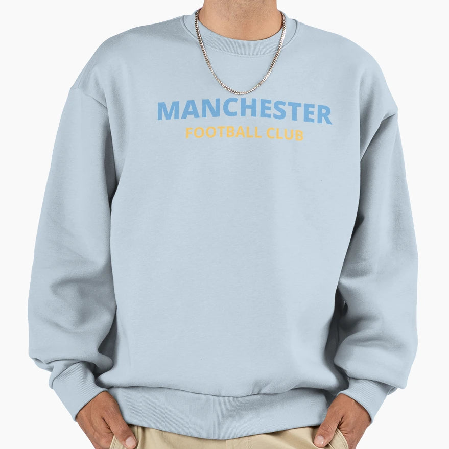 Manchester Football Club Sweatshirt - Minimalist Print Unisex - T-Shirt, Sweatshirt, Hoodie