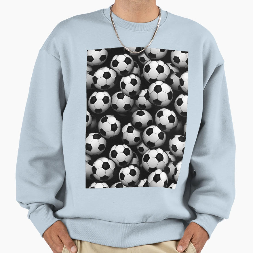 Footballs Sweatshirt - Minimalist Print Unisex - T-Shirt, Sweatshirt, Hoodie