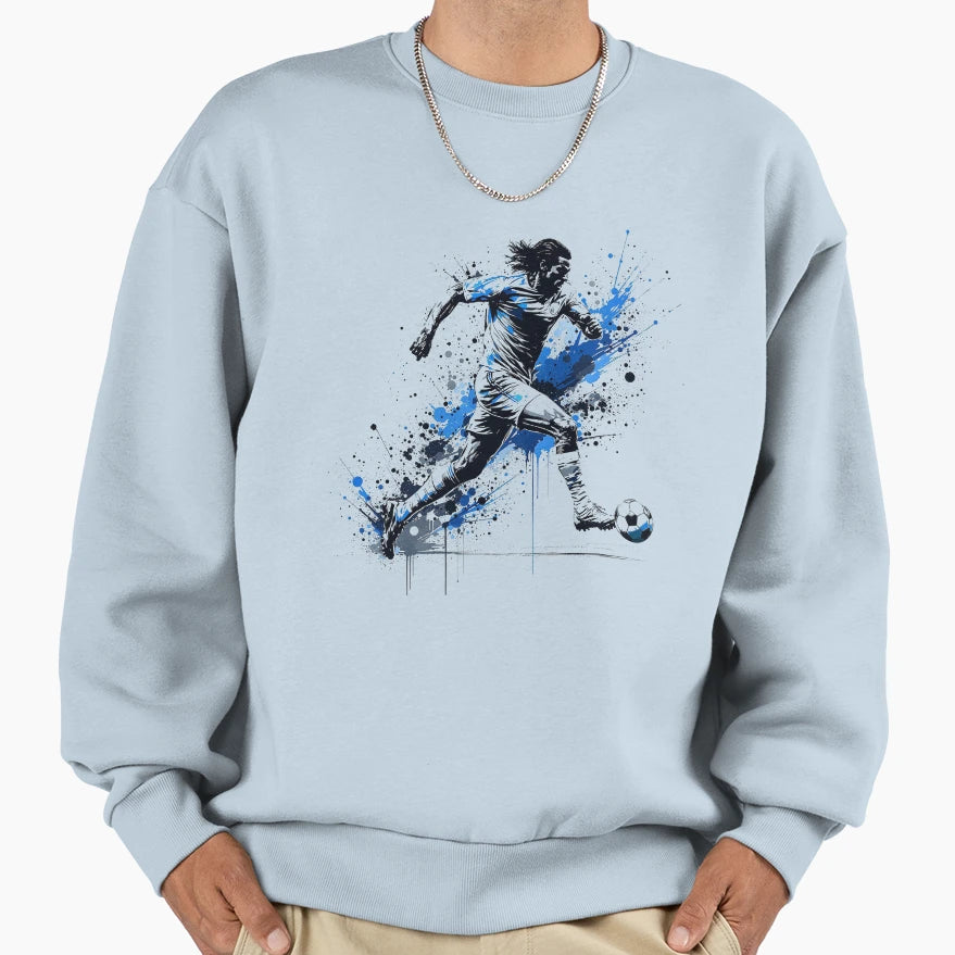 Modern Trendy I Love Soccer Ball Sweatshirt - Trendy Graphic Men Women - T-Shirt, Sweatshirt, Hoodie