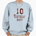 10Th Birthday 10 Years Old Football Sweatshirt - Unique Graphic Unisex - T-Shirt, Sweatshirt, Hoodie