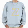 Stylish Golden Alphabet To Zee Sweatshirt - Novelty Apparel for Adults - T-Shirt, Sweatshirt, Hoodie