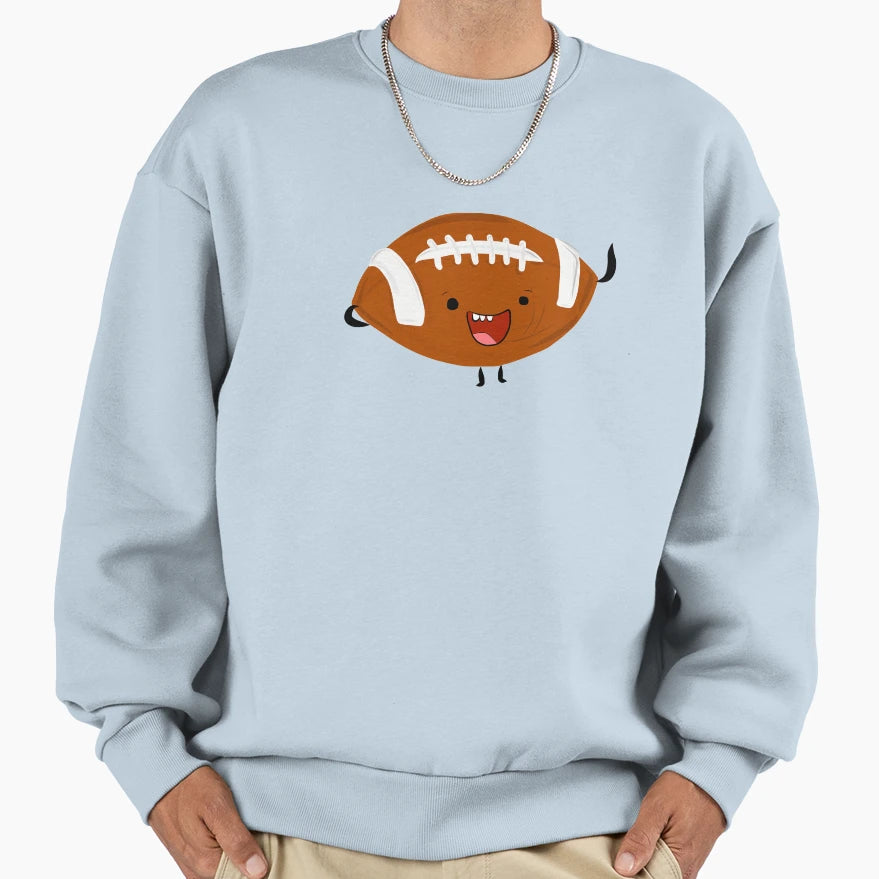 Football Sweatshirt - Minimalist Print Men Women - T-Shirt, Sweatshirt, Hoodie