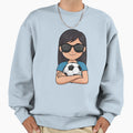 Soccer Holding Soccer Ball Soccer Sweatshirt - Trendy Graphic Men Women - T-Shirt, Sweatshirt, Hoodie