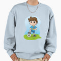 Illustration Caucasian Soccer Player Sweatshirt - Unique Graphic Men Women - T-Shirt, Sweatshirt, Hoodie