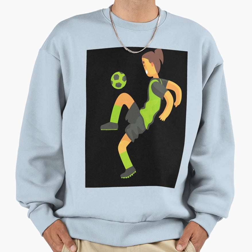Football Sweatshirt - Minimalist Print for Adults - T-Shirt, Sweatshirt, Hoodie