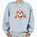 Soccer Splash Soccer Sweatshirt - Unique Graphic for Adults - T-Shirt, Sweatshirt, Hoodie