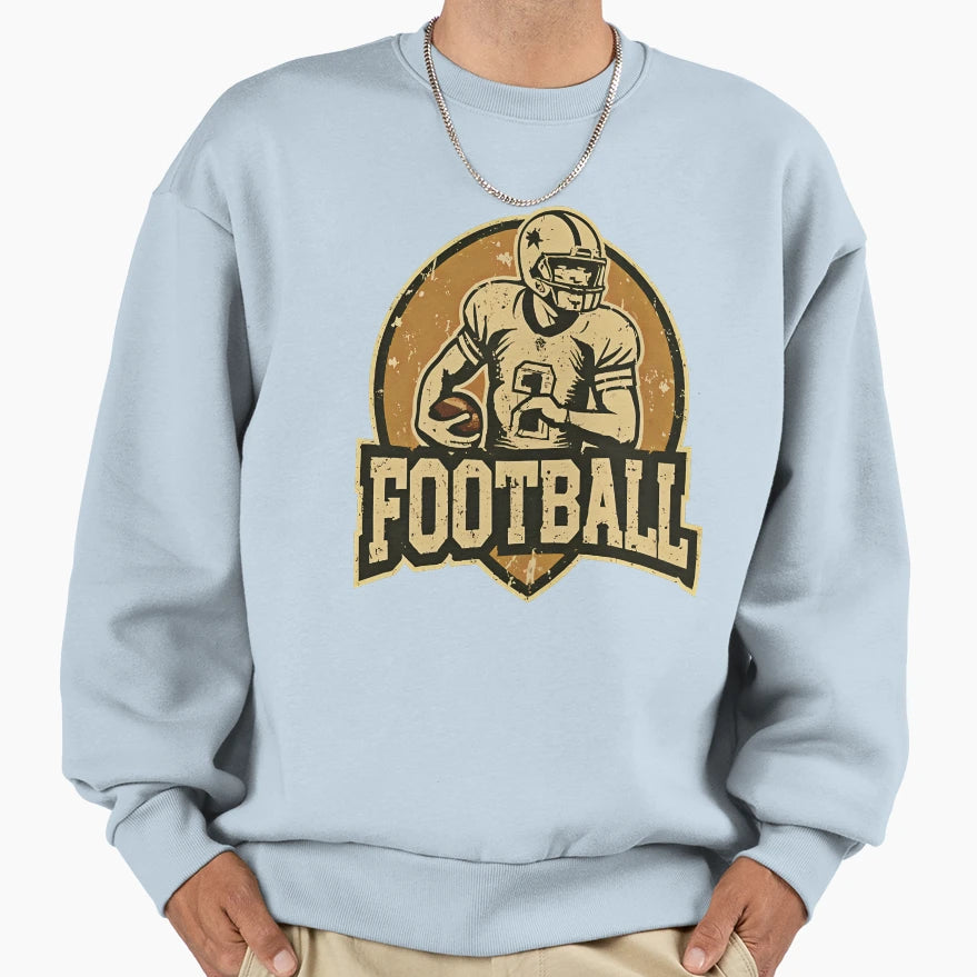 Football Sports Logo Sweatshirt - Fun Novelty Design for Adults - T-Shirt, Sweatshirt, Hoodie