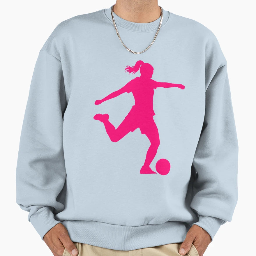 Soccer Player Sweatshirt - Graphic Print Men Women - T-Shirt, Sweatshirt, Hoodie