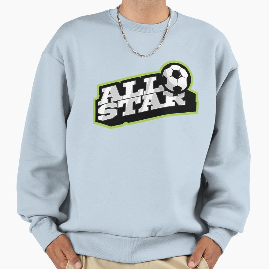 Foot All Star Football Winner Sweatshirt - Minimalist Print Men Women - T-Shirt, Sweatshirt, Hoodie