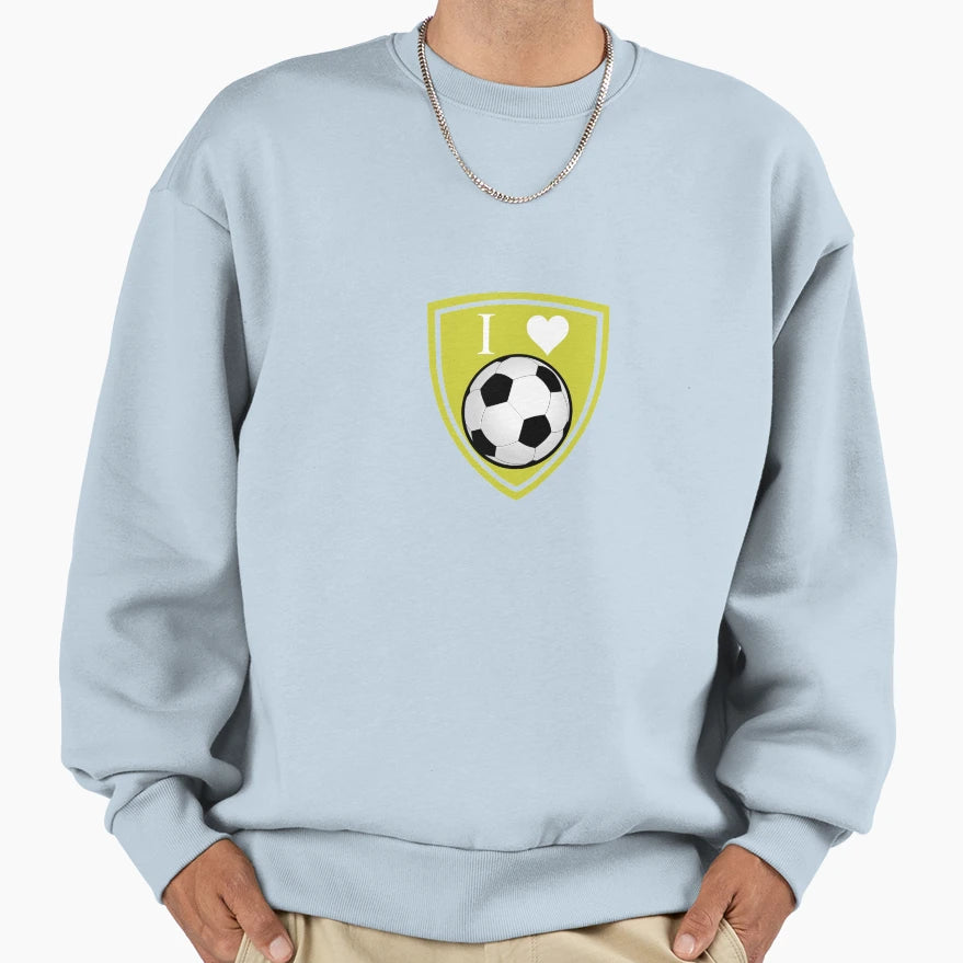 I Love Football Sweatshirt - Trendy Graphic Men Women - T-Shirt, Sweatshirt, Hoodie