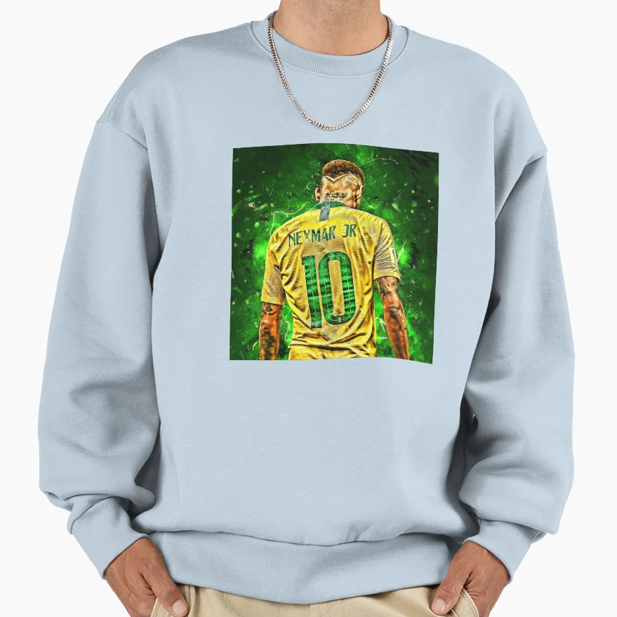 Neymar National Team Sweatshirt - Novelty Apparel for Adults - T-Shirt, Sweatshirt, Hoodie