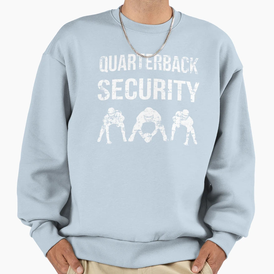 Quarterback Security Lineman I Sweatshirt - Custom Art Print Men Women - T-Shirt, Sweatshirt, Hoodie