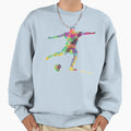 Soccer Player Silhouette Sweatshirt - Fun Novelty Design for Adults - T-Shirt, Sweatshirt, Hoodie