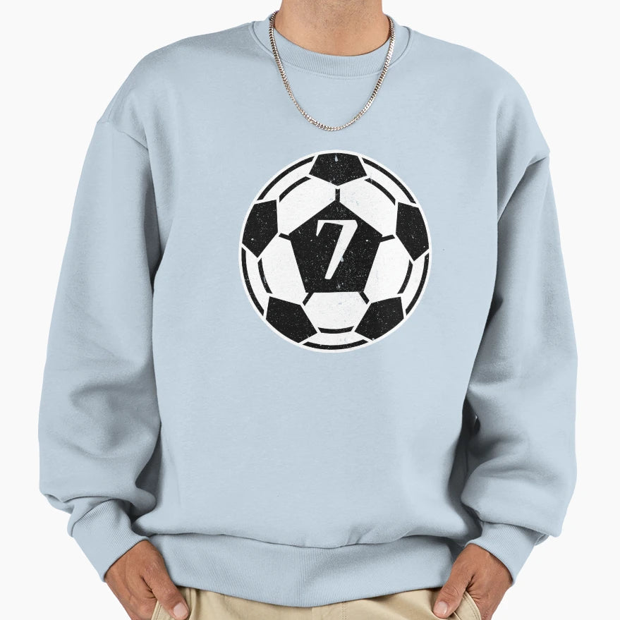 Soccer Ball 7 Sweatshirt - Aesthetic Graphic Unisex - T-Shirt, Sweatshirt, Hoodie