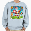 Soccer Santa Football Sweatshirt - Trendy Graphic for Adults - T-Shirt, Sweatshirt, Hoodie