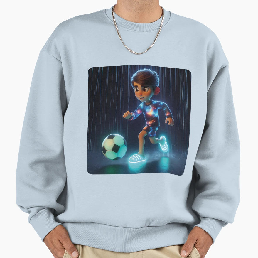 Sports Soccer Rain Sweatshirt - Trendy Graphic Unisex - T-Shirt, Sweatshirt, Hoodie