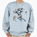 Dynamic Football Throw Sweatshirt - Minimalist Print Men Women - T-Shirt, Sweatshirt, Hoodie