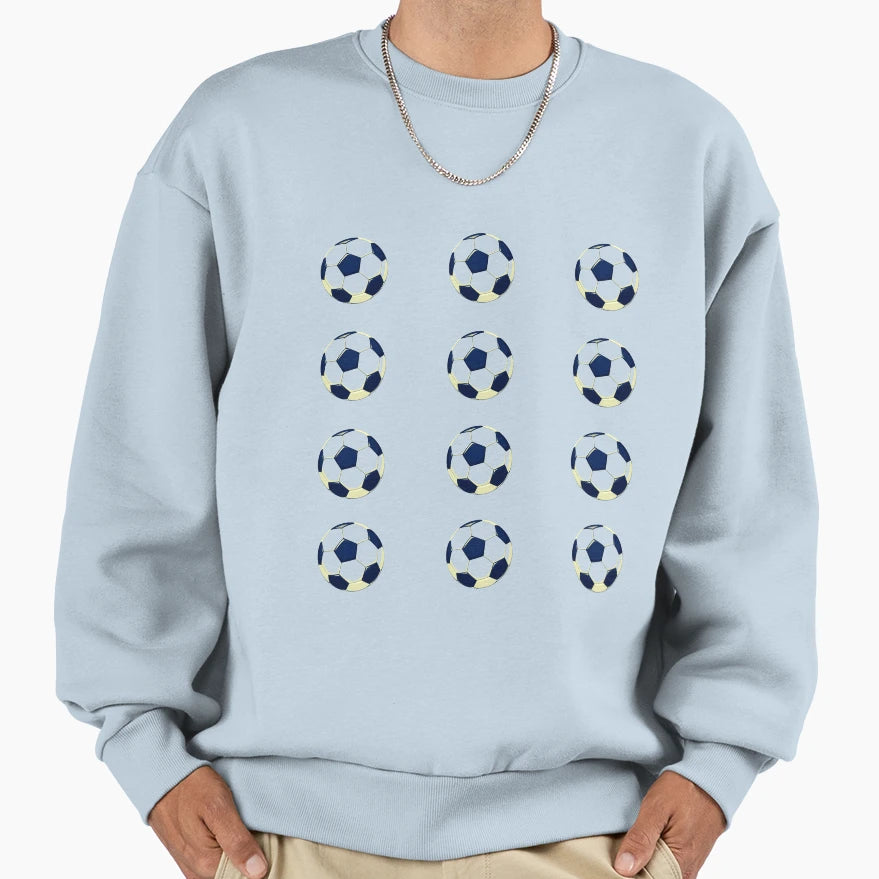 Soccer Ball Sweatshirt - Aesthetic Graphic Men Women - T-Shirt, Sweatshirt, Hoodie